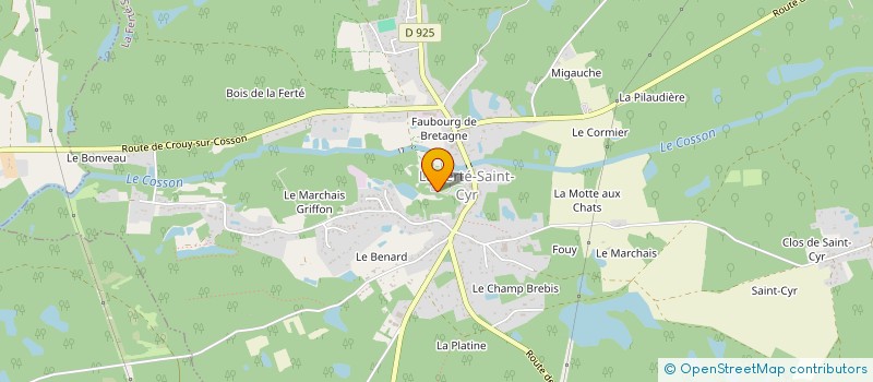 localisation de l'entreprise MADAME FRANCOISE BECUE  LA FERTE-SAINT-CYR