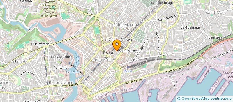 localisation de l'entreprise MADAME FRANCOISE BELLEC  BREST