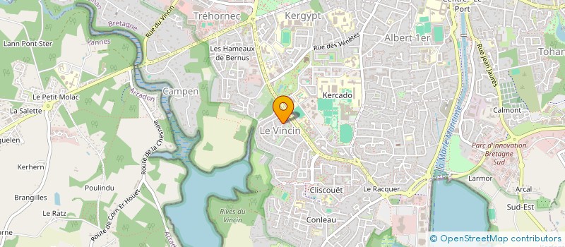 localisation de l'entreprise MADAME FRANCOISE BENARD à VANNES