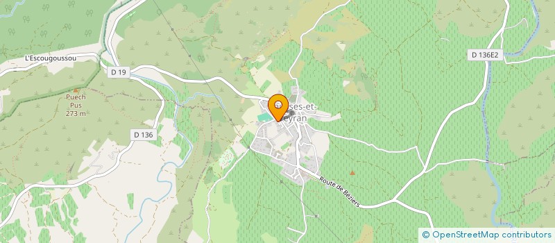 localisation de l'entreprise MADAME FRANCOISE BENEZET  PAILHES