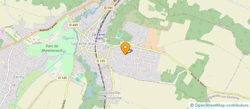 localisation de l'entreprise MADAME FRANCOISE BERAIL  LA FERTE-ALAIS