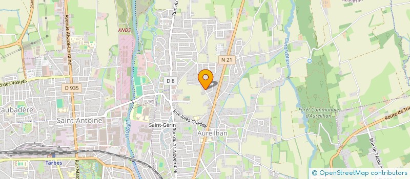 localisation de l'entreprise MADAME FRANCOISE BERAUT  AUREILHAN
