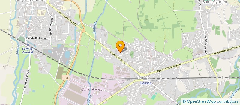 localisation de l'entreprise MADAME FRANCOISE BERGER  BONSON