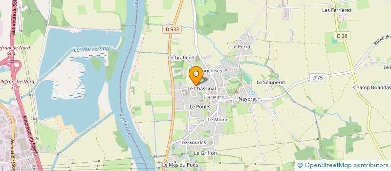 localisation de l'entreprise MADAME FRANCOISE BERGER  FAREINS