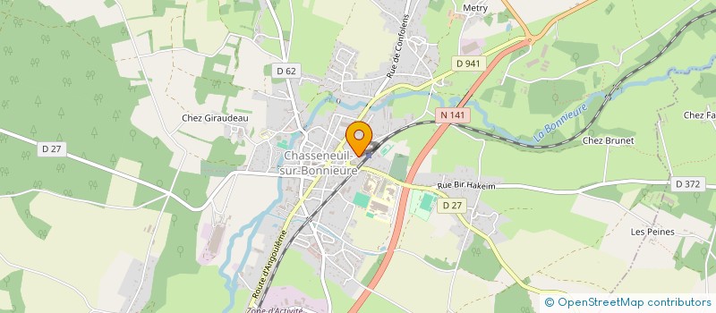 localisation de l'entreprise MADAME FRANCOISE BERISSET à CHASSENEUIL-SUR-BONNIEURE