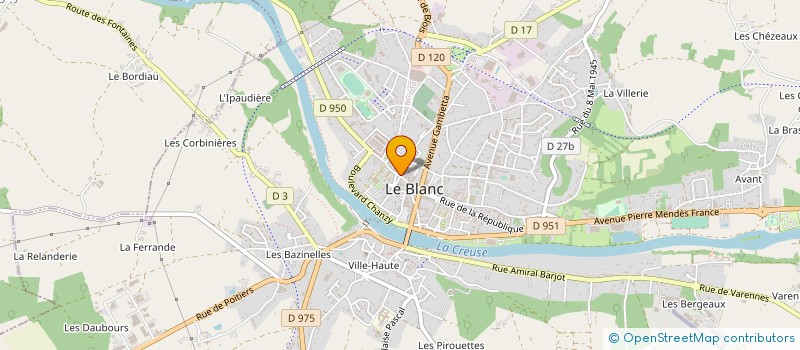 localisation de l'entreprise MADAME FRANCOISE BERNARD à LE BLANC