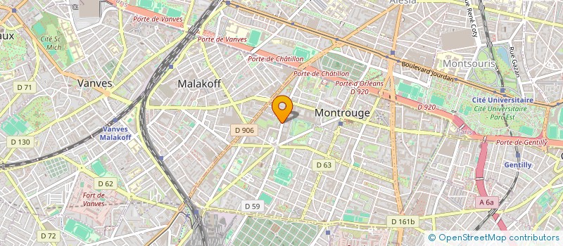 localisation de l'entreprise MADAME FRANCOISE BERNET à MONTROUGE