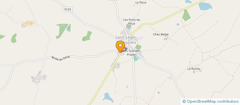 localisation de l'entreprise MADAME FRANCOISE BERNIER à SAINT-LEGER-MAGNAZEIX
