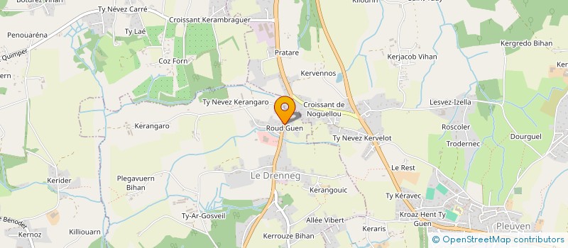 localisation de l'entreprise MADAME FRANCOISE BERTHELOT  BENODET