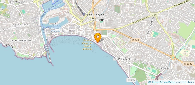 localisation de l'entreprise MADAME FRANCOISE BERTHOME à LES SABLES D'OLONNE