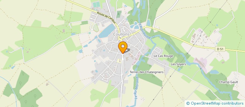 localisation de l'entreprise MADAME FRANCOISE BERTHON à COULLONS