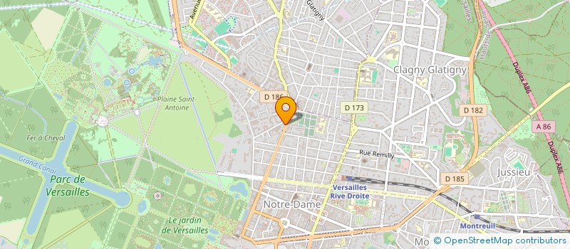 localisation de l'entreprise MADAME FRANCOISE BERTRAND à VERSAILLES