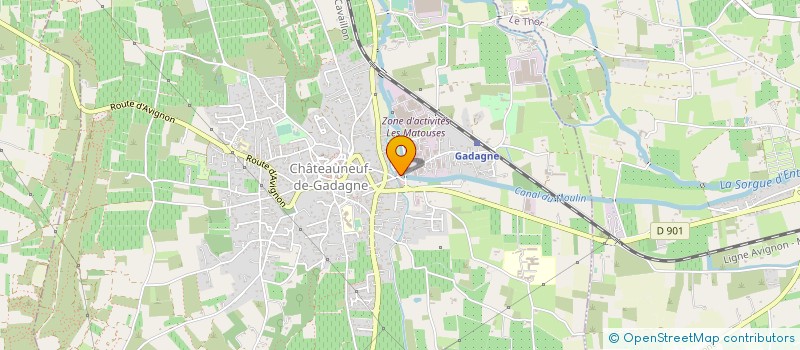 localisation de l'entreprise MADAME FRANCOISE BERUD  CHATEAUNEUF-DE-GADAGNE