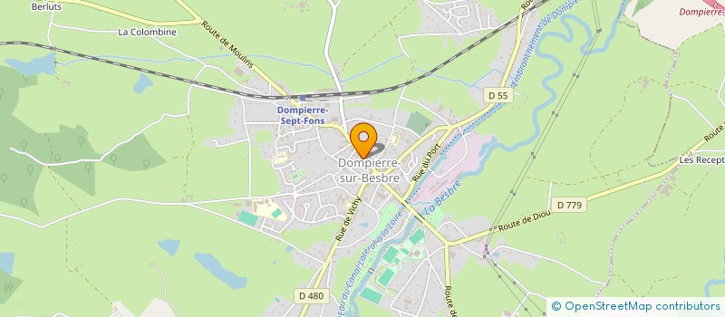 localisation de l'entreprise MADAME FRANCOISE BESANCON à DOMPIERRE-SUR-BESBRE
