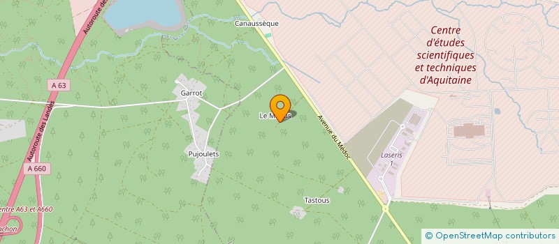 localisation de l'entreprise MADAME FRANCOISE BESANGER  LE BARP