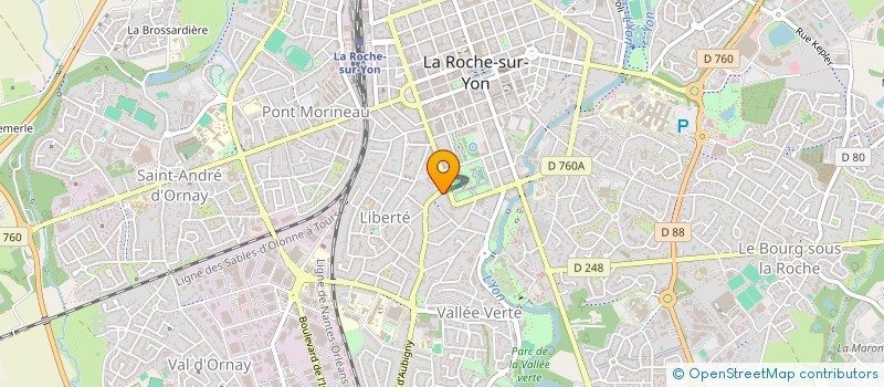 localisation de l'entreprise MADAME FRANCOISE BESSONNET  LA ROCHE-SUR-YON