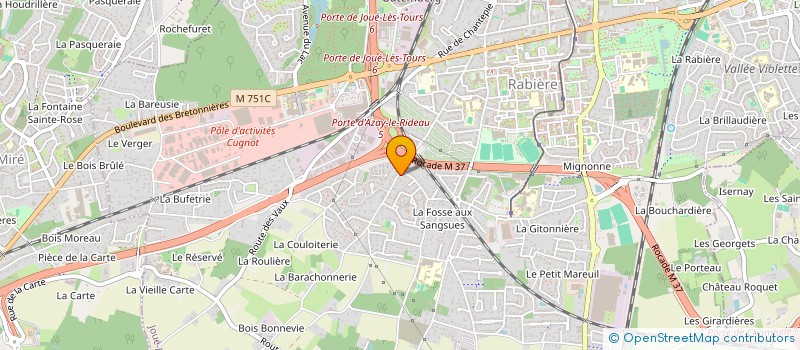 localisation de l'entreprise MADAME FRANCOISE BEUGNON  JOUE-LES-TOURS