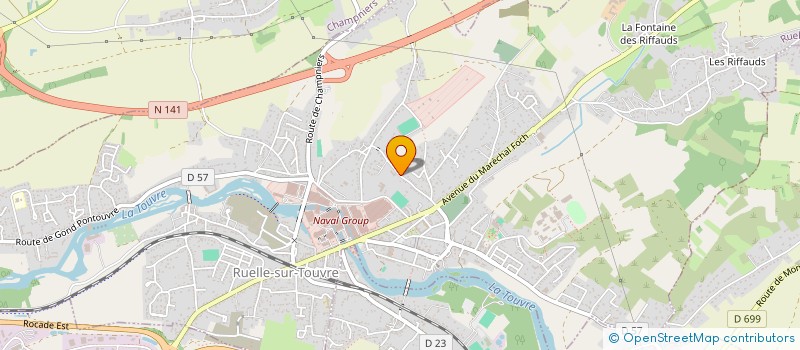 localisation de l'entreprise MADAME FRANCOISE BIARDEAU à RUELLE-SUR-TOUVRE