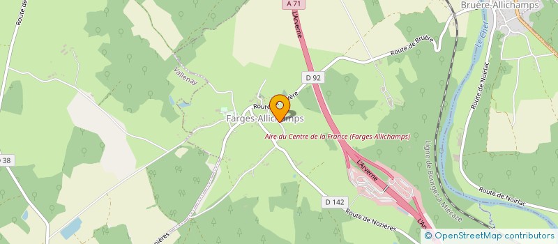 localisation de l'entreprise MADAME FRANCOISE BIDAULT  FARGES-ALLICHAMPS