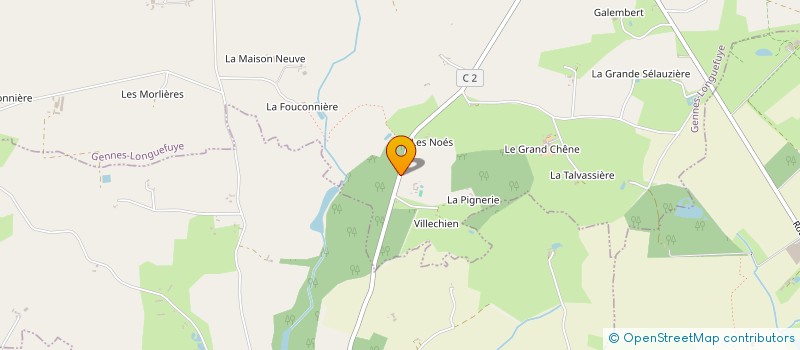 localisation de l'entreprise MADAME FRANCOISE BIGEON PONTABRY  GENNES-LONGUEFUYE