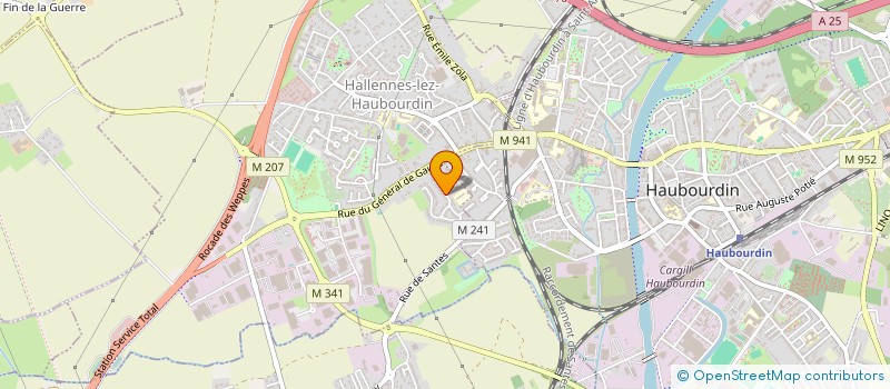 localisation de l'entreprise MADAME FRANCOISE BINAULD  HALLENNES-LEZ-HAUBOURDIN