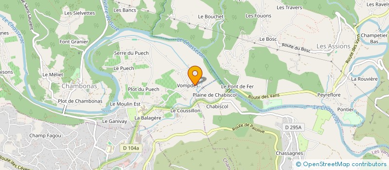 localisation de l'entreprise MADAME FRANCOISE BLANC à CHAMBONAS