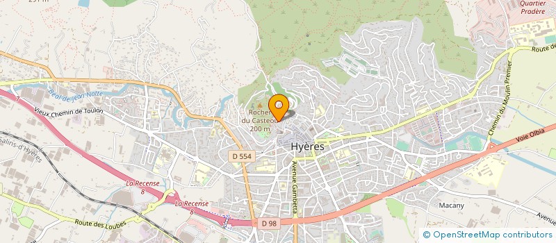 localisation de l'entreprise MADAME FRANCOISE BLANC à HYERES