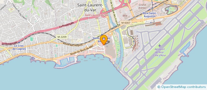 localisation de l'entreprise MADAME FRANCOISE BLET  SAINT-LAURENT-DU-VAR