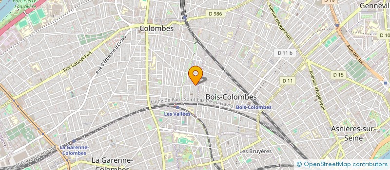 localisation de l'entreprise MADAME FRANCOISE BLINDERMANN à COLOMBES