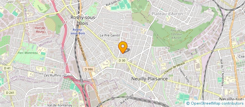 localisation de l'entreprise MADAME FRANCOISE BLONDEAU à ROSNY-SOUS-BOIS