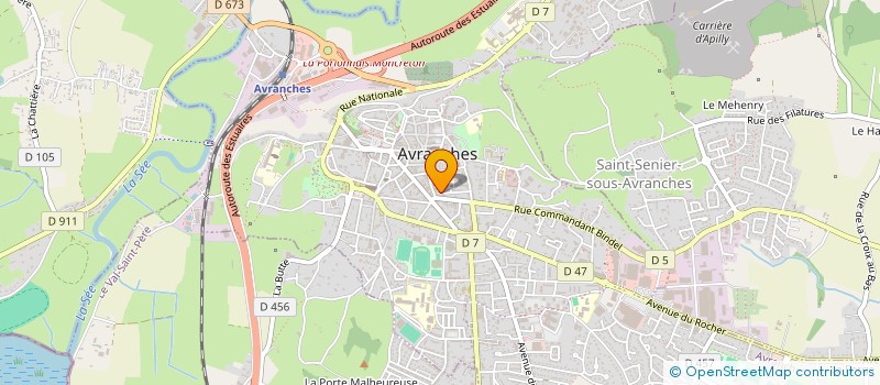 localisation de l'entreprise MADAME FRANCOISE BLOUIN  AVRANCHES