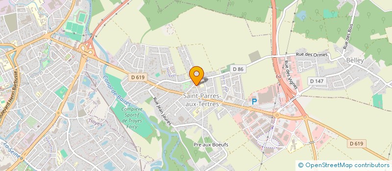 localisation de l'entreprise MADAME FRANCOISE BLUM  SAINT-PARRES-AUX-TERTRES