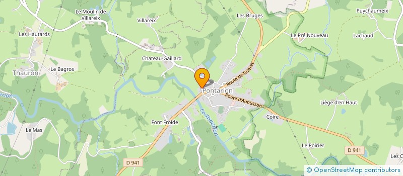 localisation de l'entreprise MADAME FRANCOISE BODEAU à PONTARION