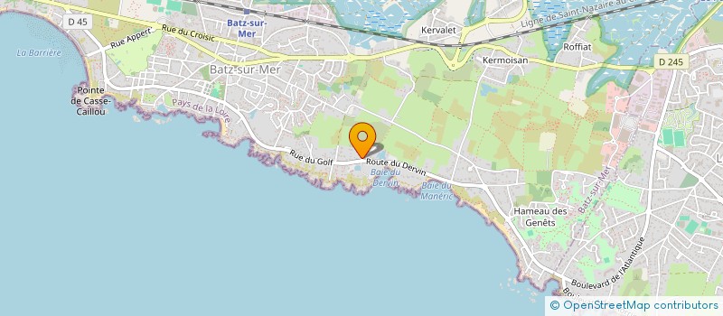 localisation de l'entreprise MADAME FRANCOISE BODET  BATZ-SUR-MER