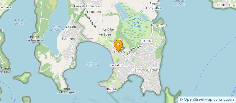 localisation de l'entreprise MADAME FRANCOISE BOEFFARD  LARMOR-BADEN