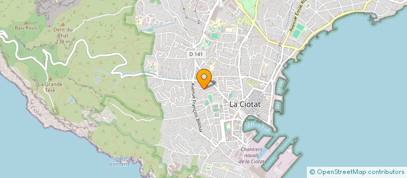 localisation de l'entreprise MADAME FRANCOISE BOETTO  LA CIOTAT