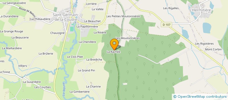 localisation de l'entreprise MADAME FRANCOISE BOIS à SAINT-GERMAIN-DE-LA-COUDRE