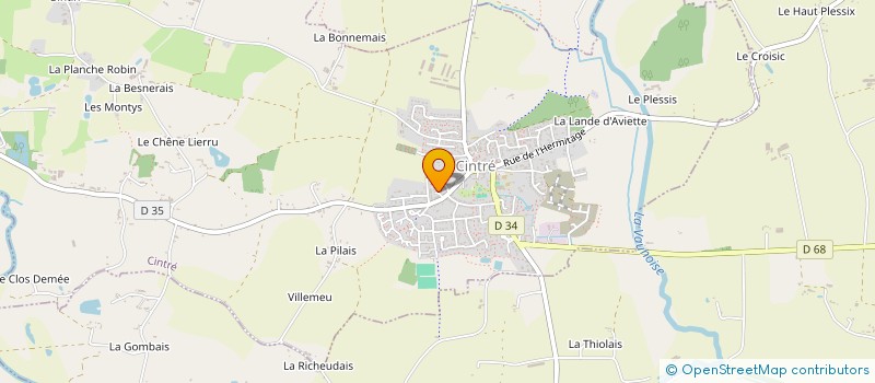 localisation de l'entreprise MADAME FRANCOISE BOLLORE  CINTRE