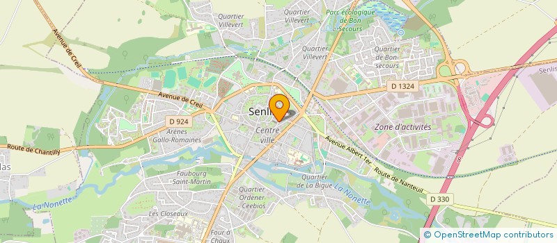 localisation de l'entreprise MADAME FRANCOISE BONIN  SENLIS