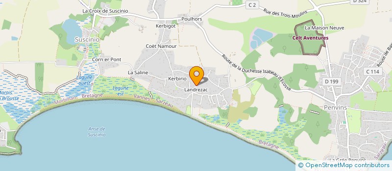 localisation de l'entreprise MADAME FRANCOISE BONMARTIN  SARZEAU