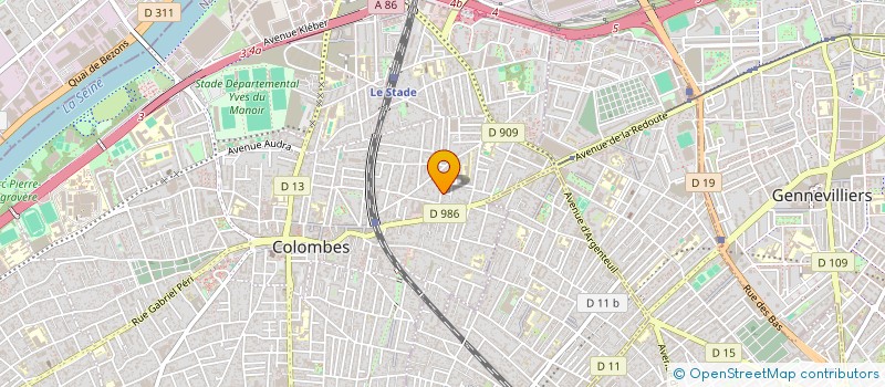 localisation de l'entreprise MADAME FRANCOISE BONNAFFOUX  COLOMBES