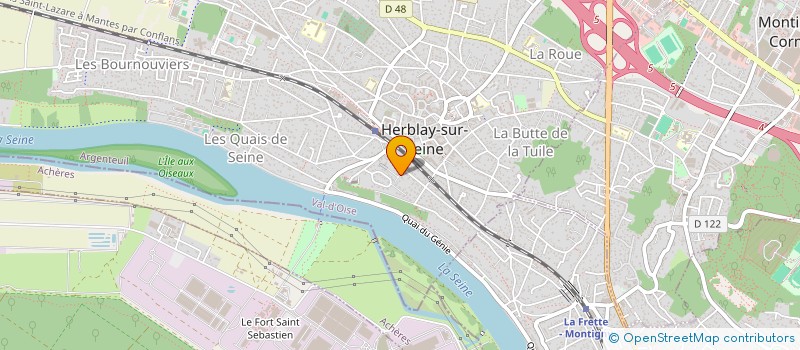 localisation de l'entreprise MADAME FRANCOISE BONNARD  HERBLAY-SUR-SEINE