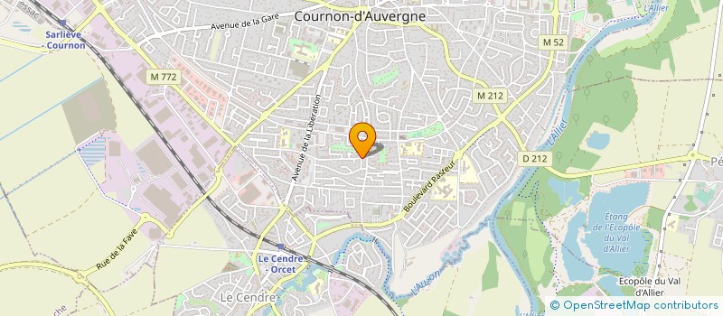 localisation de l'entreprise MADAME FRANCOISE BONNEFONT  COURNON-D'AUVERGNE