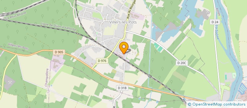 localisation de l'entreprise MADAME FRANCOISE BONNEFOY  VILLERS-LES-POTS