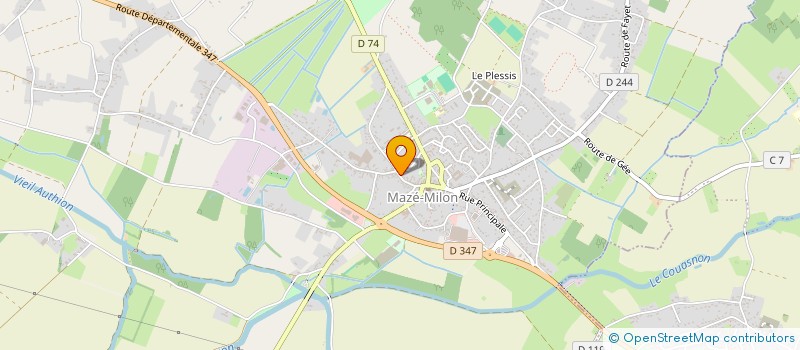 localisation de l'entreprise MADAME FRANCOISE BONNET  MAZE-MILON