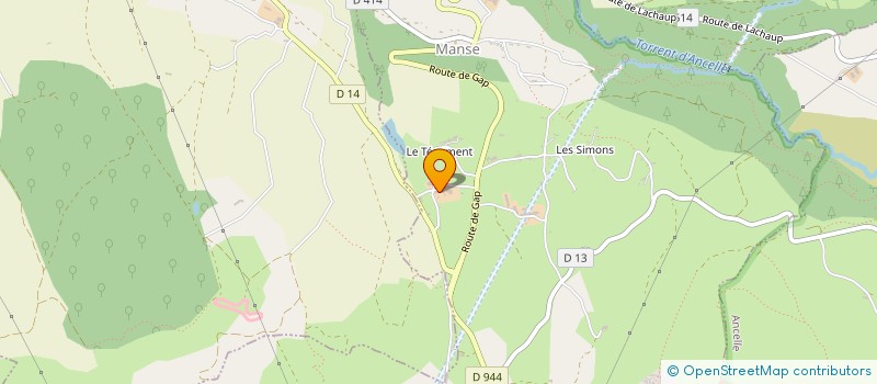 localisation de l'entreprise MADAME FRANCOISE BONNET  CHAMPOLEON