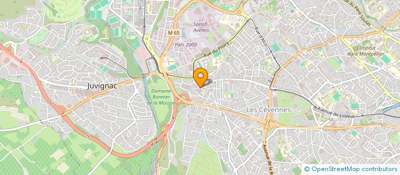 localisation de l'entreprise MADAME FRANCOISE BONNEVILLE à MONTPELLIER