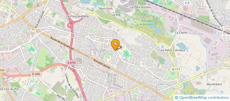 localisation de l'entreprise MADAME FRANCOISE BONNIN à TRELAZE