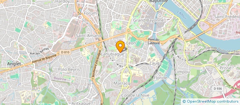localisation de l'entreprise MADAME FRANCOISE BONOTAUX à BAYONNE