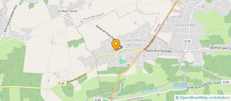 localisation de l'entreprise MADAME FRANCOISE BONVOISIN  SAINT-PIERRE-DES-FLEURS